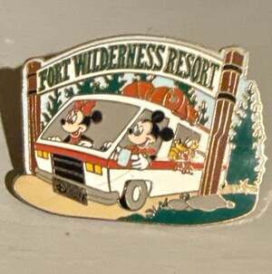 Disney Fort Wilderness Resort Mickey Minnie Pluto RV Camper Pumpkin Pin